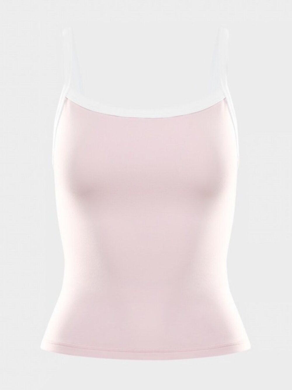 Aritzia TNA LIFE Tumbler Tank — Pink with White Trim, Size M